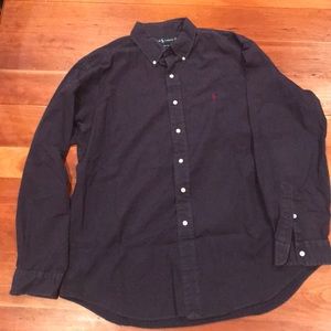 Ralph Lauren navy long sleeve shirt